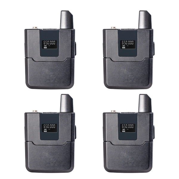 AMW BU7000 Microfone sem fio 4 Canais Digital UHF Auricular
