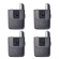 AMW BU7000 Microfone sem fio 4 Canais Digital UHF Auricular