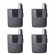 AMW BU7000 Microfone sem fio 4 Canais Digital UHF Auricular