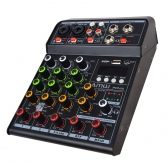 (USADO) AMW PCM4 v2 Mesa de Som Compacta 4 Canais Echo XLR Interface