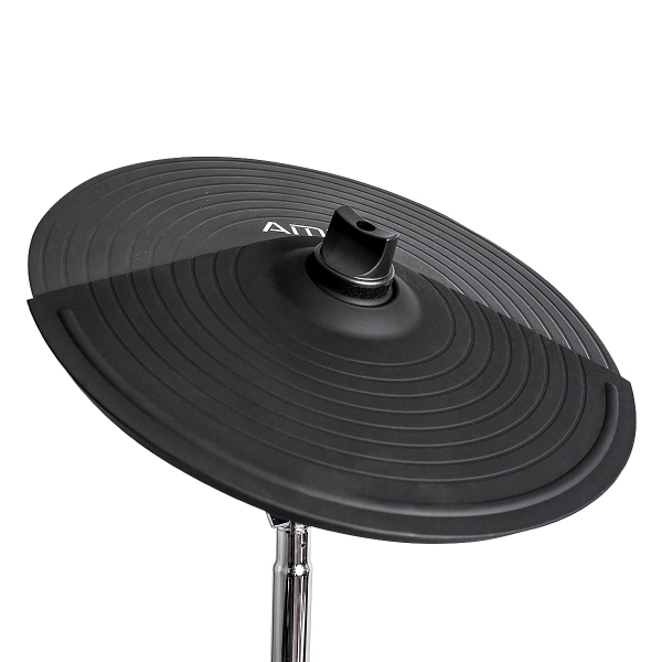 (USADO) AMW ED11 Pro Bateria Eletrônica All Mesh Dual Real Hi Hat Condução Tri zone Pratos Dual