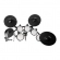 (USADO) AMW ED11 Pro Bateria Eletrônica All Mesh Dual Real Hi Hat Condução Tri zone Pratos Dual