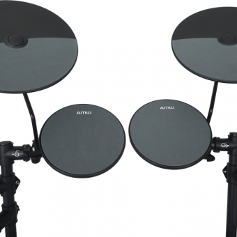 (USADO) AMW ED1 Pro v2 Bateria Eletrônica 4 PADs 4 Pratos Rack Completo com 4 pés