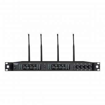 AMW BU7000 Microfone sem fio 4 Canais Digital UHF Auricular