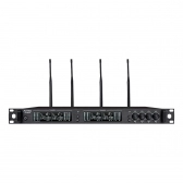 AMW BU7000 Microfone sem fio 4 Canais Digital UHF Auricular