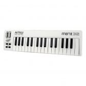 AMW Mini 32 Branco Teclado Controlador Midi USB 32 Teclas
