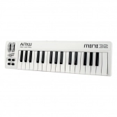 AMW Mini 32 Branco Teclado Controlador Midi USB 32 Teclas