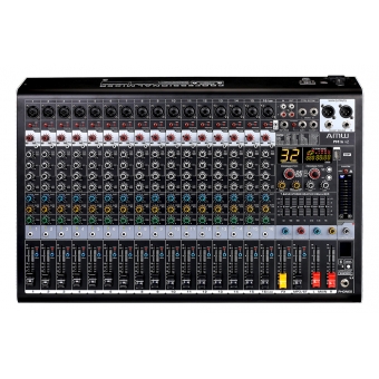 (USADO) Amw Pm16 v2 Fx Mesa De Som 16 Canais 99 Efx DSP Interface USB Eq BT