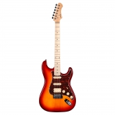 AMW SEST250 Cherry Burst Guitarra Stratocaster HSS By SQOE