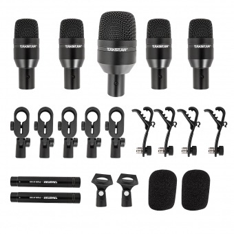 Takstar DMS-D7 Kit 7 Microfones para Bateria + Estojo