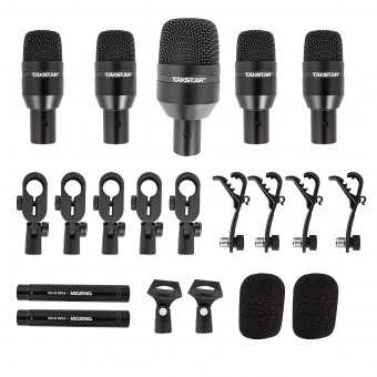 Takstar DMS-D7 Kit 7 Microfones para Bateria + Estojo