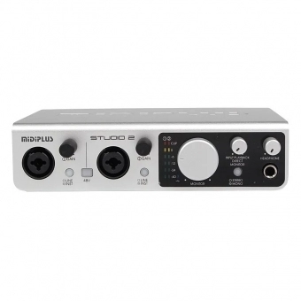 Amw Midiplus Studio 2 Interface De Áudio Usb 192k 2x2 . Loja