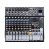 (USADO) AMW M10 Fx v3 Mesa de Som 10 Canais com EFX BT Player Sub Out e Interface!