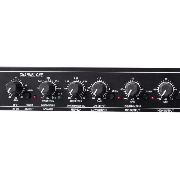 AMW CX234 Crossover Analógico 3 Vias Estéreo em Rack 19´´
