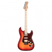 AMW SEST250 Cherry Burst Guitarra Stratocaster HSS By SQOE