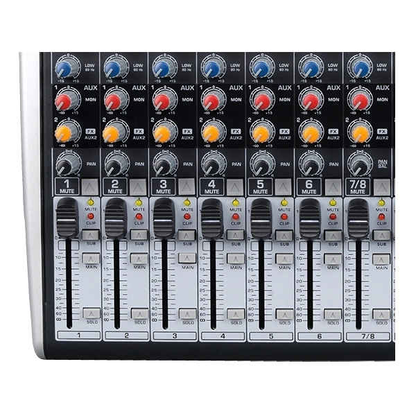 (USADO) AMW M10 Fx v3 Mesa de Som 10 Canais com EFX BT Player Sub Out e Interface!