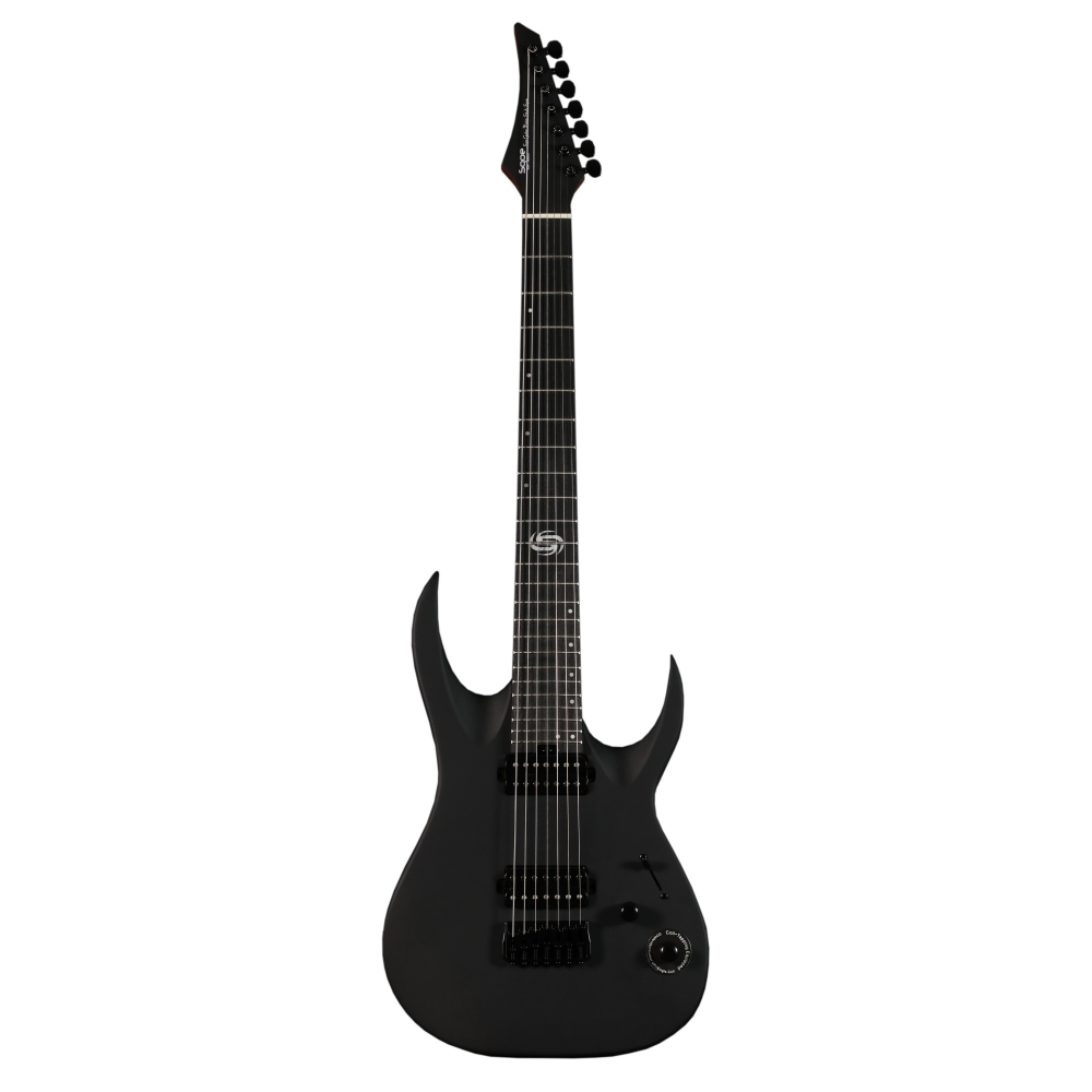 AMW SEIB7S Ultra Black Guitarra 7 Cordas Ponte Fixa by SQ Guitars