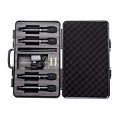 AMW AU7000 Microfone Sem Fio Profissional 4 Canais Digital UHF Multibanda