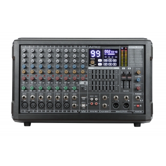 AMW Tank 10 Mesa de Som Ativa 10 Canais Efx Premium USB 600W RMS