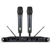 AMW AU600 Microfone sem fio digital UHF Duplo + Case