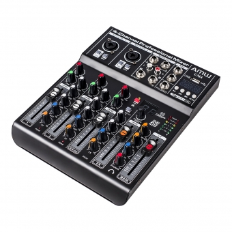 Amw Cm4 Pro Mesa De Som 4 Canais 99 Efeitos Usb Bt Interface
