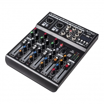 Amw Cm4 Pro Mesa De Som 4 Canais 99 Efeitos Usb Bt Interface