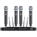 AMW AU4000 v3 Microfone Sem Fio 4 Canais UHF Digital + Case