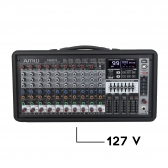 AMW Tank 12 Mesa de Som Ativa 12 Canais Efx Premium USB 600W RMS
