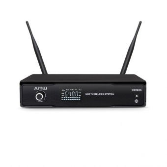 (USADO) AMW BU50 Microfone Sem Fio Bodypack UHF Digital Auricular Bege 1B 1A