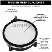 AMW ED7 v2 Bateria Eletrônica Digital All Mesh com Real Hi Hat