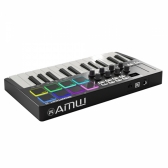 (USADO) AMW Smartkey 25 Black Teclado Controlador Midi USB Teclas 8 PADs Knobs
