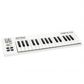 AMW Mini 32 Branco Teclado Controlador Midi USB 32 Teclas
