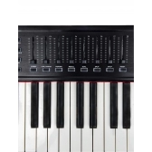 KFX SW61 Pro Teclado Controlador MIdi USB 61 Teclas 16 PADs 8 Knobs Faders Split Transpose