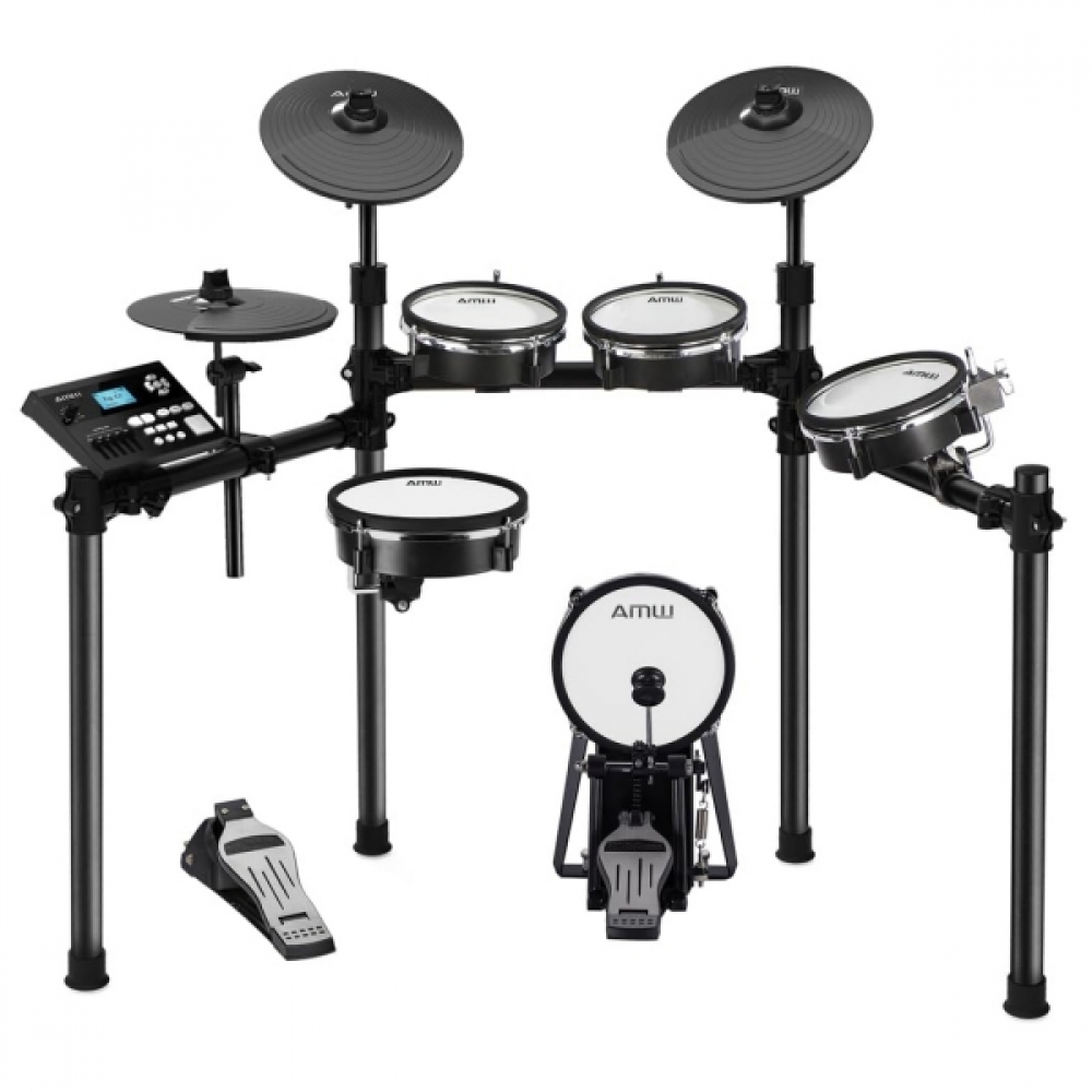(USADO) AMW ED6X v4 Bateria Eletrônica Mesh Com Dual Zone + Extras