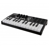 AMW Master 25 Black Teclado Controlador Midi 9 PADs 8 Knobs Visor OLED