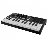 AMW Master 25 Black Teclado Controlador Midi 9 PADs 8 Knobs Visor OLED