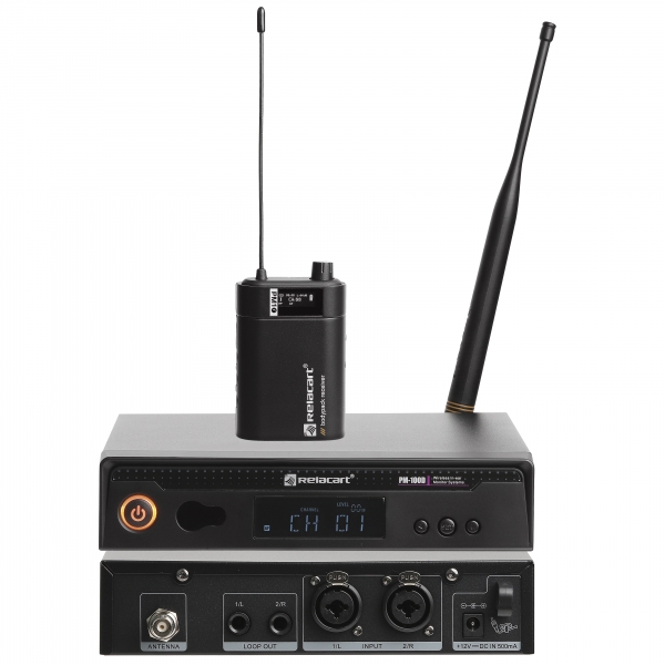 Relacart PM100D Monitor de Palco In Ear Hi End Digital UHF Estéreo + Brinde