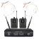 AMW BU200 Kit Microfone Sem Fio Duplo Bodypack Auricular UHF Digital 2B 2A
