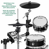 (USADO) AMW ED15 Pro Bateria Eletrônica All Mesh com Natural Touch e Real Hi Hat