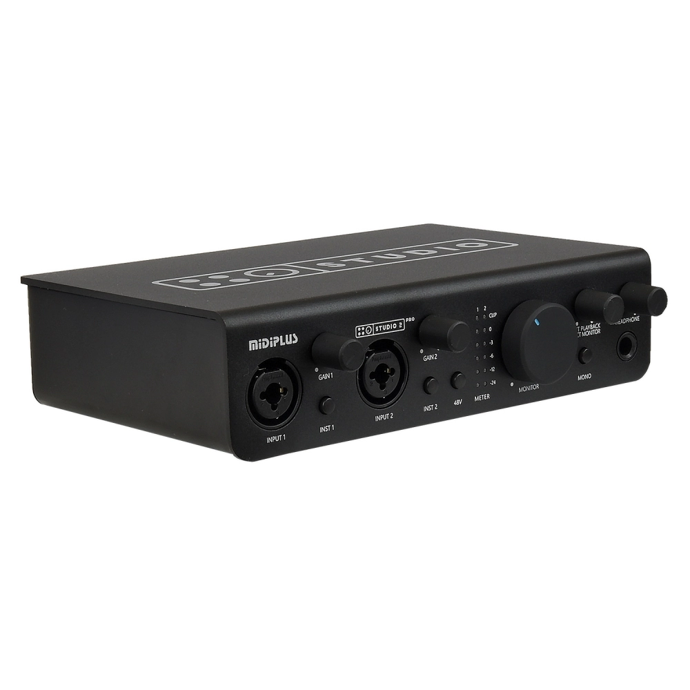Midiplus Studio 2 Pro Black Interface de Áudio USB 2x2