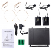 AMW BU230 Microfone Sem fio Duplo UHF Digital Bodypack + Lapela + Auricular 223 2B 2A 2L