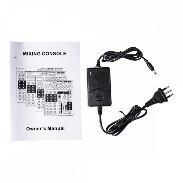 (USADO) AMW MX6 v2 Mesa de Som 6 Canais 4 XLR Bluetooth EFX Bluetooth Interface USB