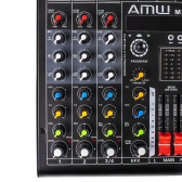 AMW MX4 v2 Mesa de Som 4 Canais Com USB Interface BT 16 Efeitos DSP