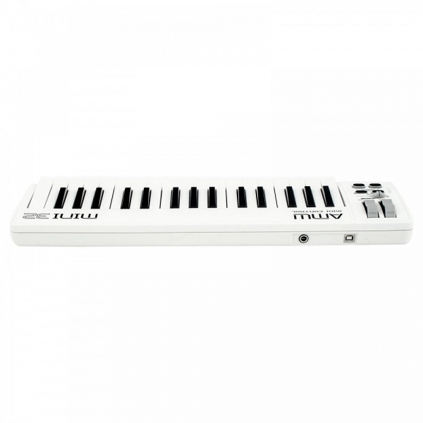 AMW Mini 32 Branco Teclado Controlador Midi USB 32 Teclas