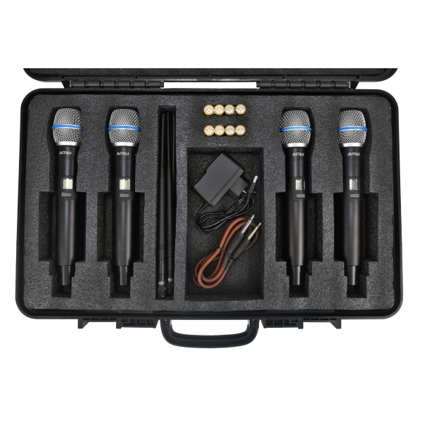 AMW AU3000 v2 Microfone Sem Fio UHF Digital Multibanda + Case