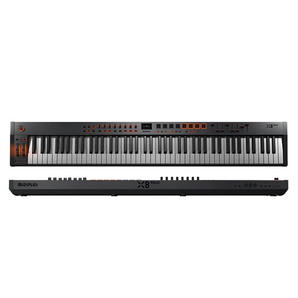 AMW Midiplus X8 Max Teclado Controlador e Sintetizador 88 Teclas Alto Nível