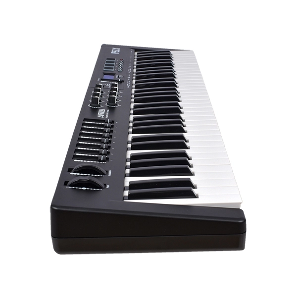 AMW P61X Teclado Black Controlador Midi USB com 61 Teclas PADs Faders e Knobs