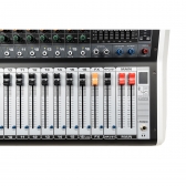 AMW AG16 v2 Mesa de Som 8 Canais 99 Efeitos DSP BT Interface USB e Faders de 100mm