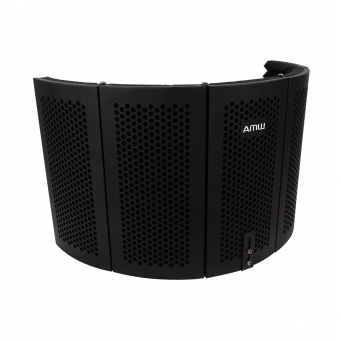 Amw Vb30 v2 Vocal Booth Curvado 5 Peças em Metal Difusor Acústico