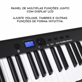 (USADO) AMW PD1 Black Piano Digital Dobrável com 88 Teclas e Acessórios !